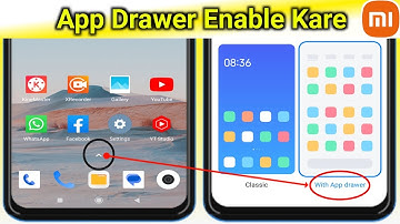 how to enable app drawer in miui 13 system launcher 2023 | app drawer enable kare | with app drawer