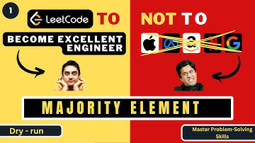 Dry run | Majority Element | Leetcode 169 | Moore’s Voting Algorithm | Top 90