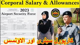 ASF corporal salary 2023 | ASF Corporal Starting salary | corporal salary | ASF salary 2023
