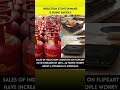 This surge in demand is driven by consumer anxiety regarding a possible shortage of LPG cylinders.