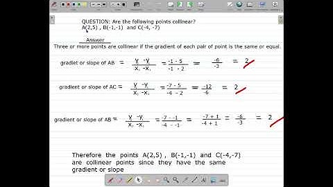COLLINEAR POINTS