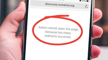 Safari cannot open the page because too many redirects occurred - iPhone iPad