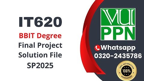 IT620 Final Project BBIT Degree  sp2025 #bbit #vu #project #it620