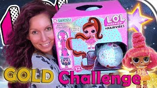 L.O.L. Gold Kugel Challenge  LOL Surprise #HairVibes ‍️ XL LOL Kugeln  deutsch