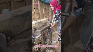 CLAY BRICK PRESS MACHINE 😳 one-person fast production #shorts #construction #machines #engineering