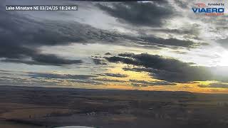 Lake Minatare NE Sunset timelapse