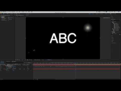 Text Reveal With Lens Flare In After Effets 