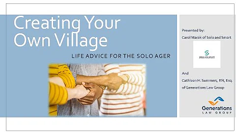 Creating Your Own Village: Life Advice for the Solo Ager with Carol Marak of @SoloandSmart