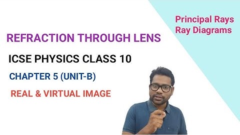 ICSE PHYSICS CLASS 10 REFRACTION through A Lens  #Chapter5 Unit-B #PrincipalRays #Image-Types