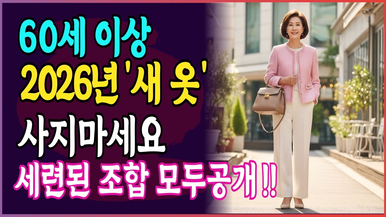 나이 들수록 빛나는 스타일 4가지. 옷장에 이것만 있으면 귀티 나는 스타일 완성I 시니어패션 I 중장년패션 I 60대 패션 I 70대 패션
