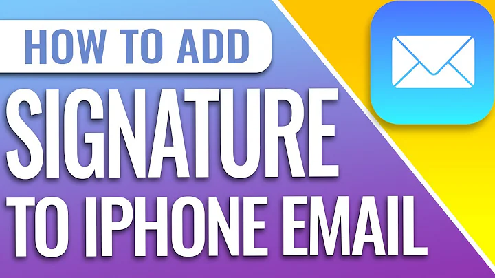 How To Add A Default Signature To Email On iPhone
