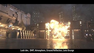CG Environment & Explosion - Nuke Compositing