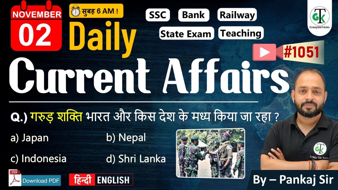 2 November 2024 | Daily Current Affairs | Current Affairs Today ...