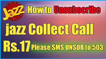 How to Unsubscribe jazz Collect Call 2023 || jazz Collect Call