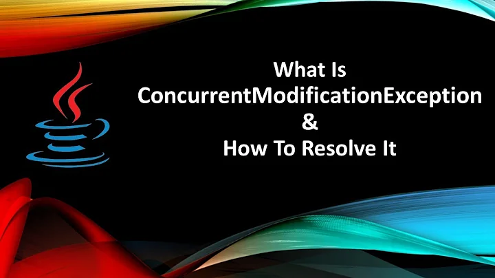 How to Resolve Concurrent Modification Exception In Java