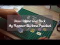 How I Make and Pack My Planner Stickers Product | Indonesia