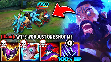 I THINK AP UDYR MIGHT BE A LITTLE OVERPOWERED… (Q DEALS 100% MAX HP?!)