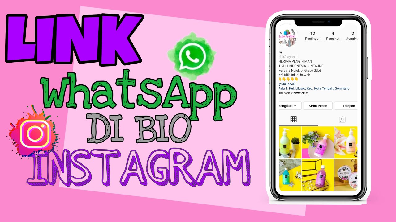 MUDAH!!! Cara Membuat Link WhatsApp di Instagram dengan ...