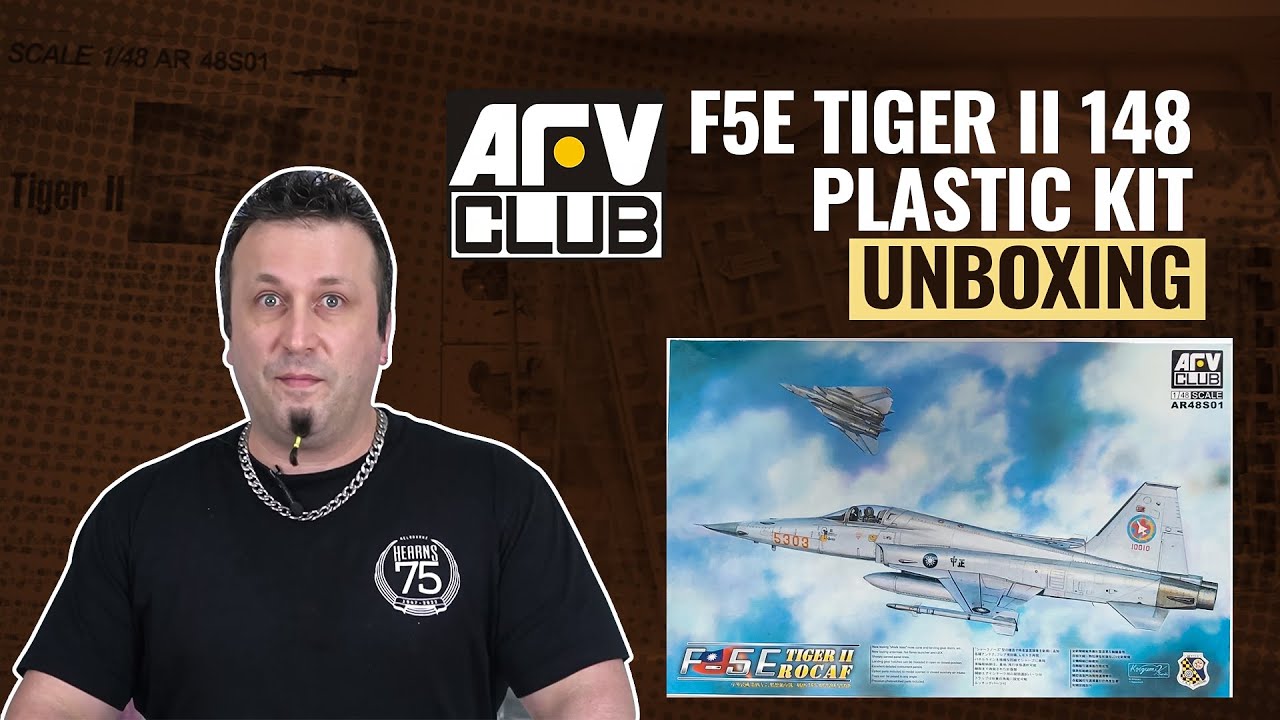 AFV Club | F5E Tiger II 1/48 Plastic Kit Unboxing | #askHearns