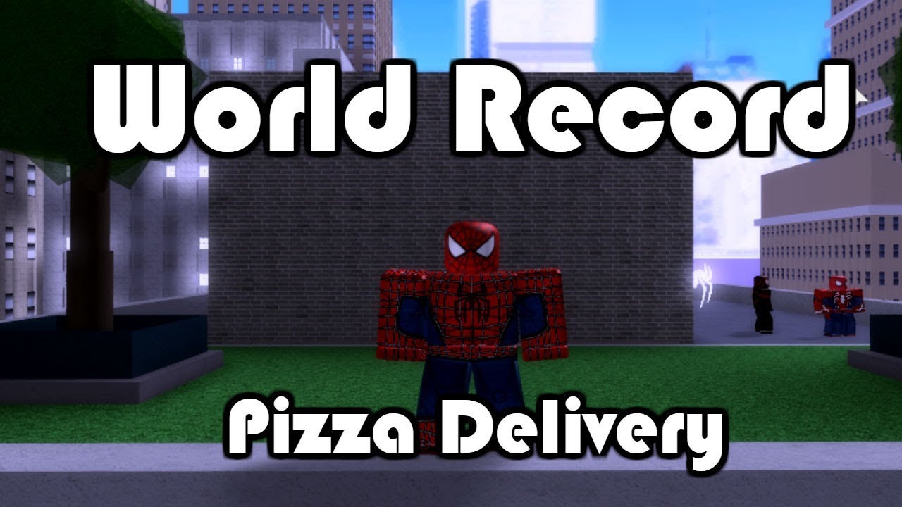 World Record Spider Man Pizza Delivery 34 13 Seconds Roblox Spider Man Blox Verse Youtube - roblox spider memes get robuxworld