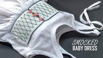 Lovely smocked baby dress | Complete tutorial to start sewing