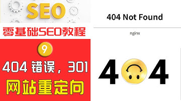 SEO优化教程9节 WordPress网站重定向实操：404优化、301302设置与SEO提升