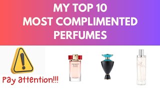 Top Most Complimented Perfumes #mostcomplimentedfragrances #perfume