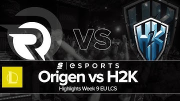 Highlights: OG vs H2K (EU LCS Summer W9D2 Full Series)