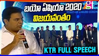 KTR Minister Full Speech @ CEO'S Conclave BioAsia 2020 Closing Ceremony | GreatTelangana TV