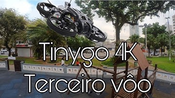 Tinygo 4k com Insta 360 Go 2. Terceiro vôo.