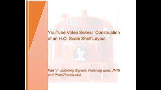 Model railroad build video series, Part V:  installing signals; JMRI and LokProgrammer setup