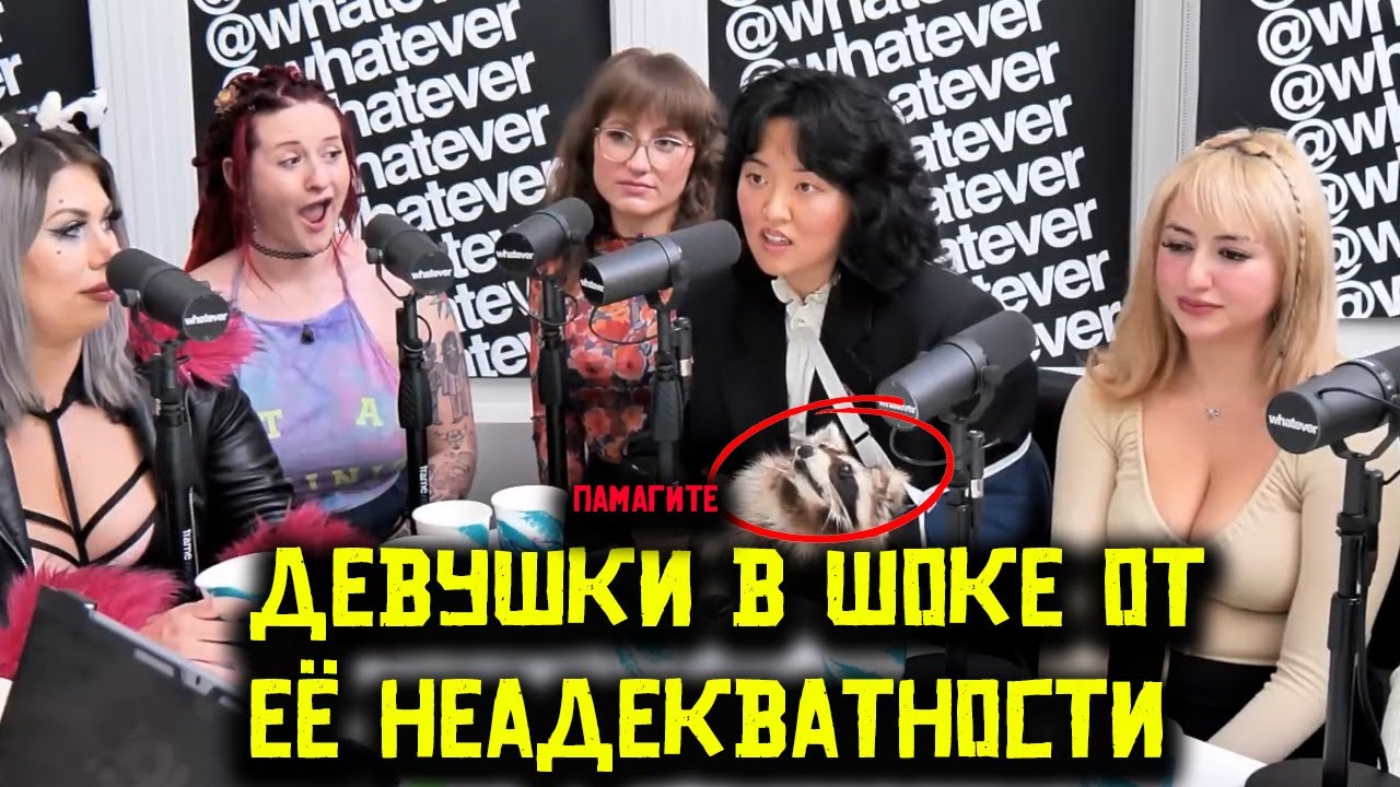 Девушка с ЕНОТОМ перегнула с троллингом и её ВЫГНАЛИ с Whatever Подкаста! 🤯🐾