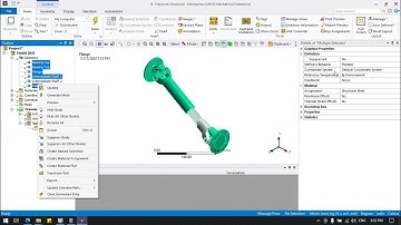 Transient Structural Analysis on Double Cardan Shaft in Ansys Workbench