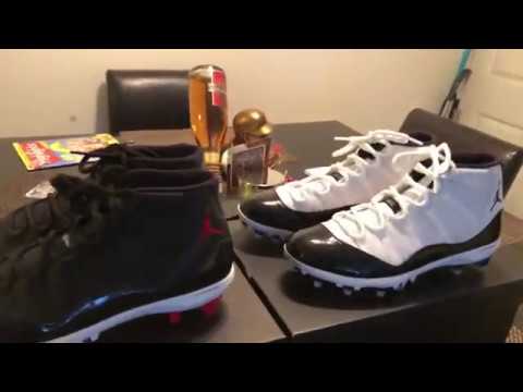 jordan 11 football cleats review