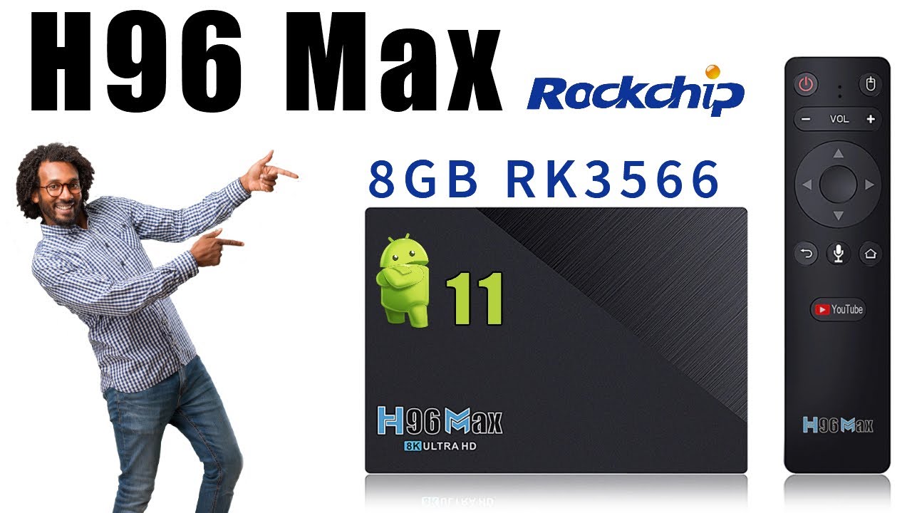  Update New  새롭고 향상된 H96 Max RK3566 8GB RAM Android 11 TV Box