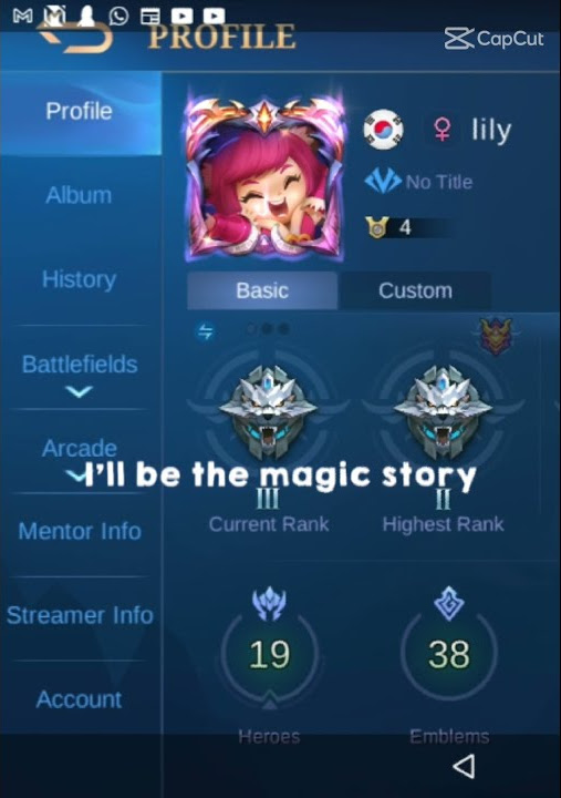 lagu lily,nama pon lily (灬º‿º灬) (Mobile Legends) (Moonton) Song Lily Alan Walker