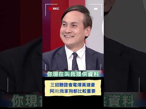 葉元之說溜嘴「其實不能直接找王義川問話」! 王義川曝上聽證會「這樣做」電爆黃健豪嗆哪有公僕質問老闆的 阿川:拍謝 我家的狗都比較重要｜20240603｜#shorts