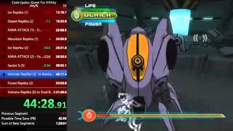 Code Lyoko: Quest for Infinity Any% Speedrun in 1:28:29