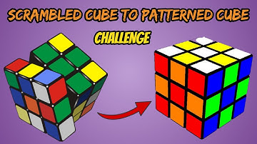 Challenge - Scrambled Cube to Patterned Cube | CheckerBoard Pattern | Splendid Shri