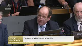 Willie Aird Td Questioning Bord Bia Chairperson Larry Murrin