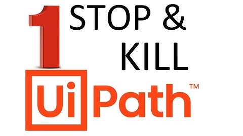 #1 - UiPath Orchestrator | Difference Between STOP & KILL Actions in UiPath | Sudheer Nimmagadda