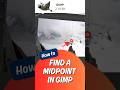 How to find a midpoint in GIMP.