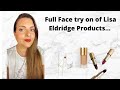 Full Face of Lisa Eldridge products! | Seamless skin foundation, blush, highlighter & 13 lipsticks