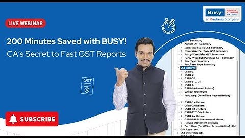 BUSY for CAs: Save 200+ Minutes ⏱ | Master GST Reports & e-Filing in One Software!