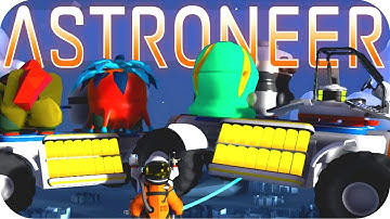 Astroneer Gameplay: BIG TRUCK TRAINS WORK PERFECTLY!!! ▶EXCAVATION UPDATE◀  Let