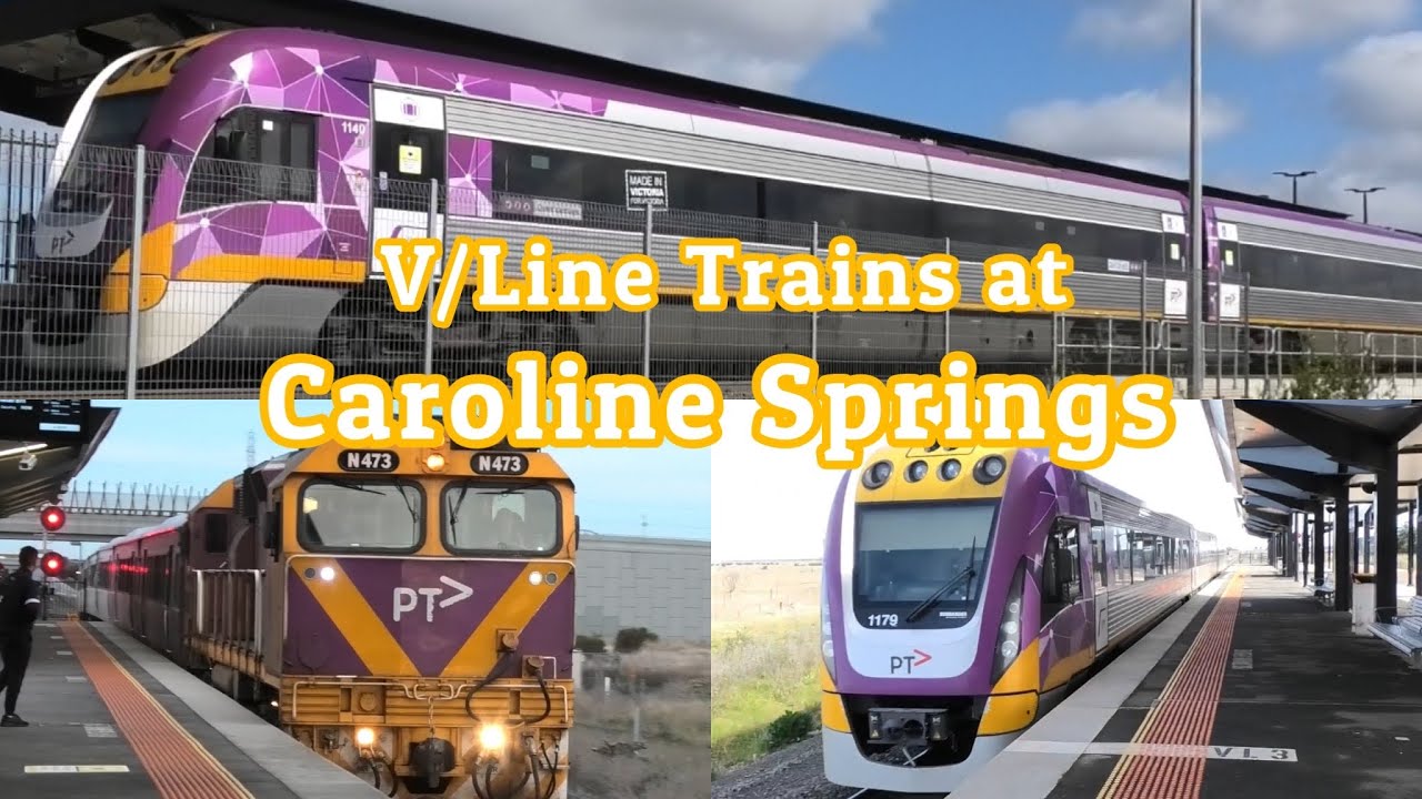 V/Line Trains at Caroline Springs YouTube V/Line Trains at Caroline Springs YouTube