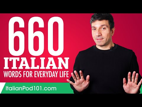 660 Italian Words for Everyday Life - Basic Vocabulary #33