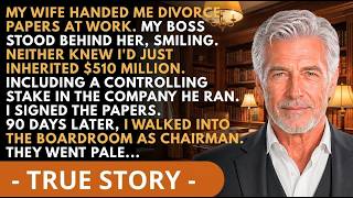 My Wife Handed Me Divorce Papers at Work—My Boss Stood Behind Her Smiling. | Old Lion Stories
