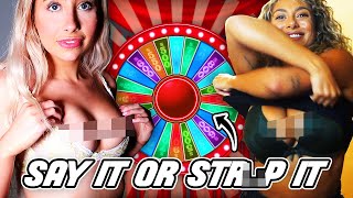 1 Spin = Remove 1 Clothing!! Str1P *Mystery Wheel* Challenge