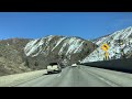 Leisure drive Sierra Nevada mountains on the way to Reno, Nevada